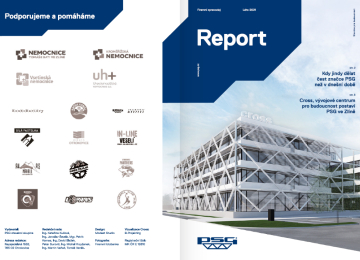 Letní vydání firemního zpravodaje PSG Reportu.