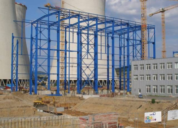 Steel structure - power station Počerady