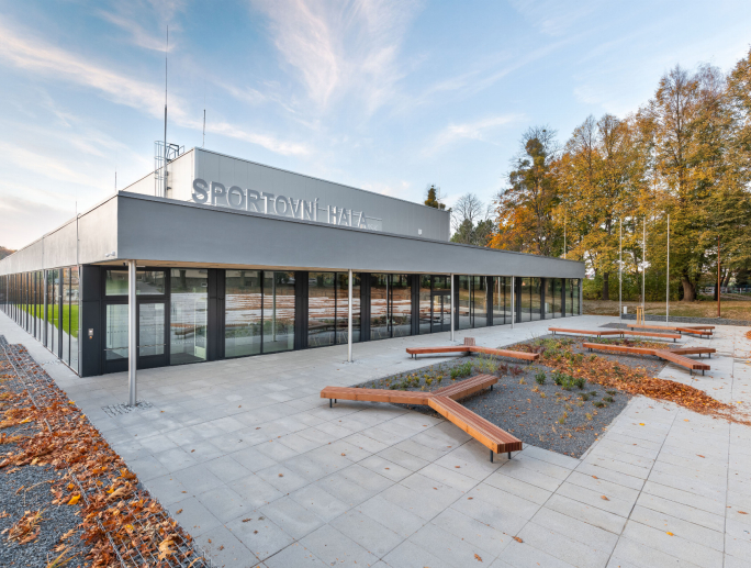 Sports hall for Gymnasium and SPŠEI